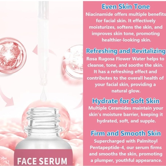 NWT Niacinamide Face Serum - Hydrating Moisturizer 3 Pack 30ml Each - Picture 7 of 11